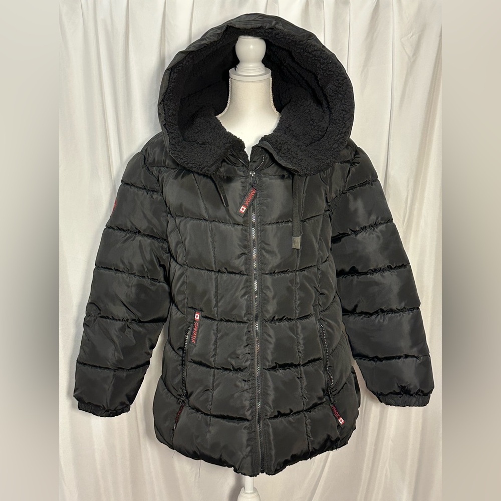 Canada Weathergear Men’s Puffer Hoodie Jacket. Size XL. EUC.